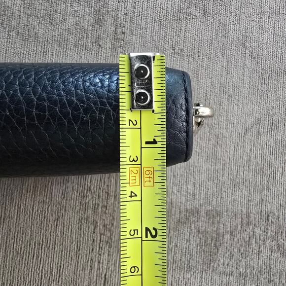 Michael Kors Wallet Black Leather Jet Set Travel Continental Zip Around Pebbled - Picture 15 of 16